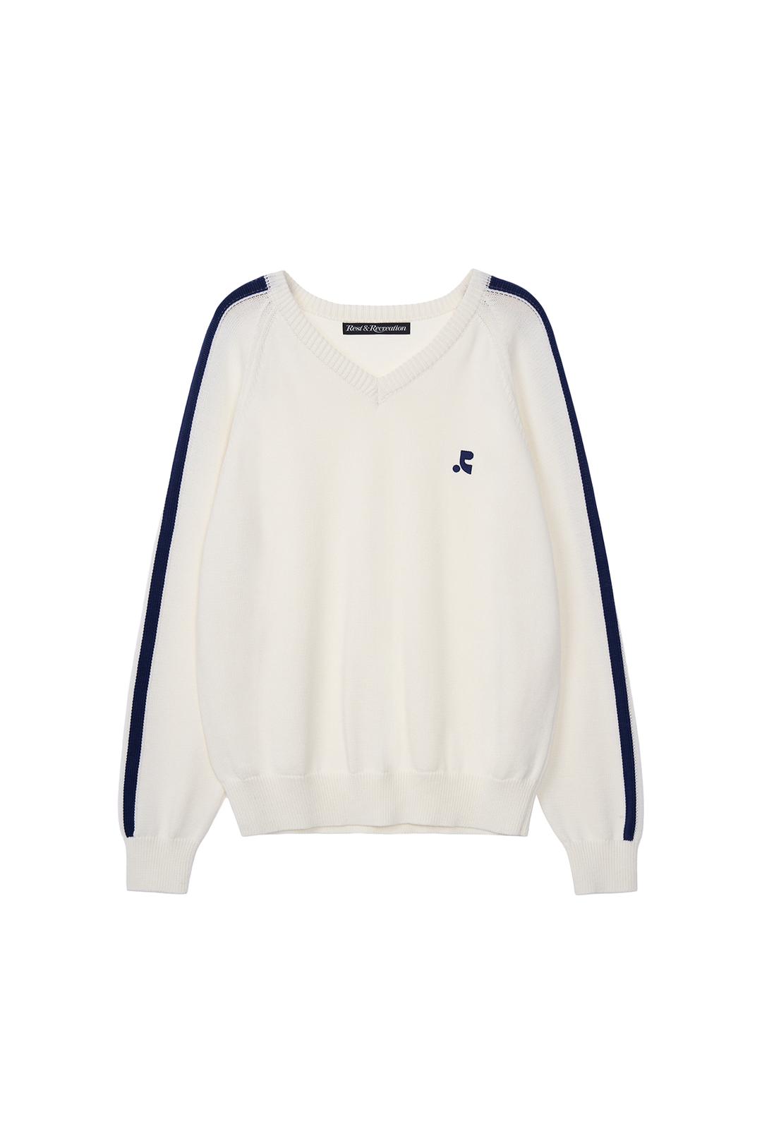 [예약배송 2/29] RR V-NECK SWEATER - IVORY