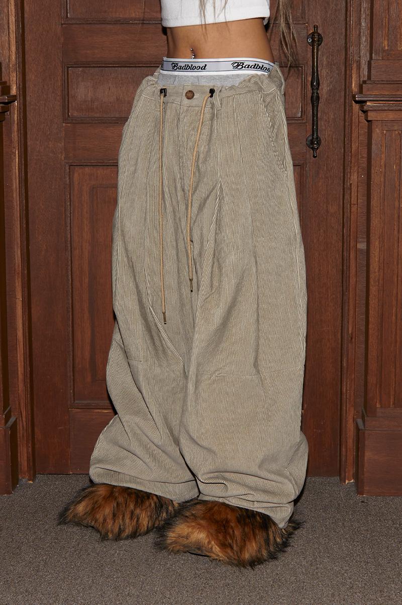 CHIC PIGMENT CORDUROY PANTS
