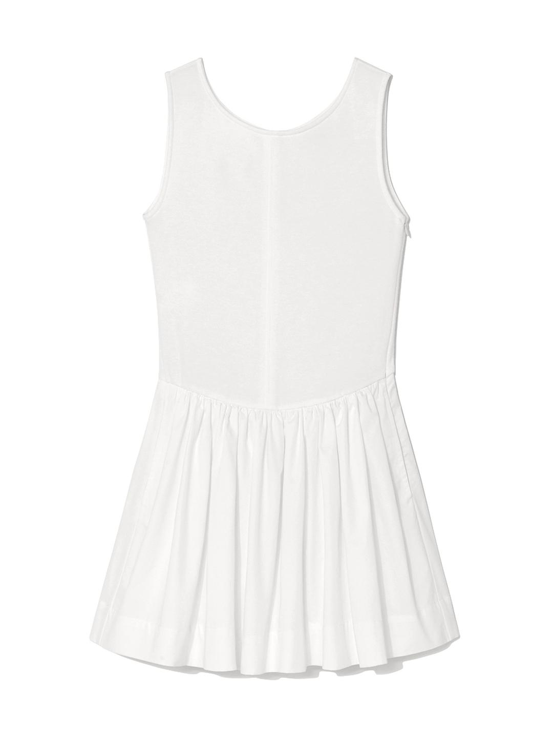 BLOOM SLEEVELESS MINI DRESS (WHITE)