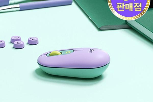 로지텍 코리아 POP MOUSE 이모지 무선 무소음 마우스