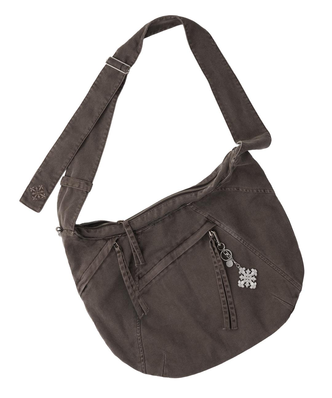[11/6 예약 배송] WASHED VINTAGE HOBO CROSSBAG [BROWN]