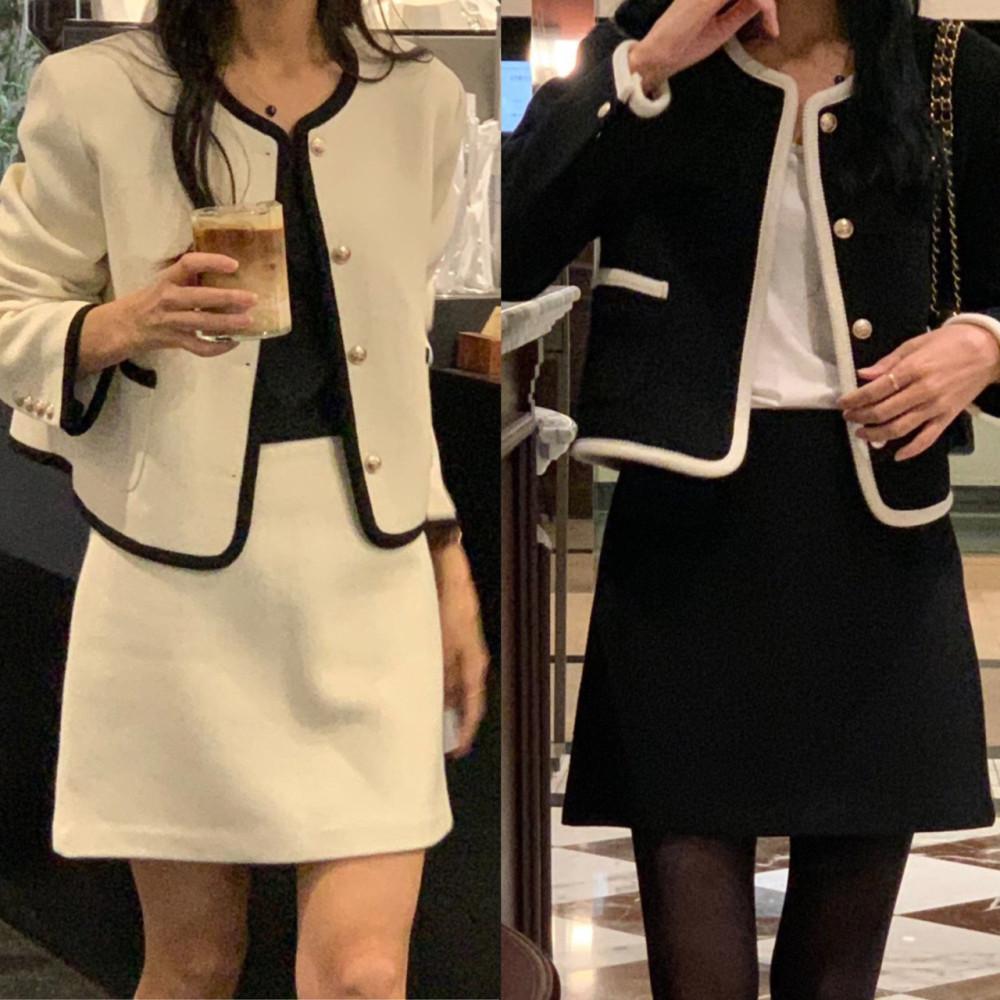 베르가못 리스 트위드 스커트 A라인 미니 치마 SK  / 달리언니