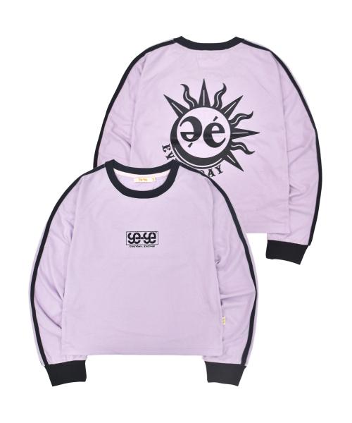 Sun Moon Track Crop Longsleeve [Purple]