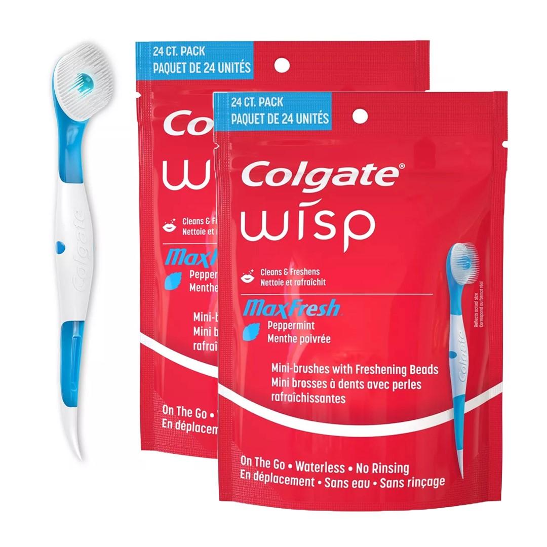 콜게이트 위스프 일회용칫솔 2팩 24개입x2개 여행용칫솔 휴대용미니칫솔, 콜게이트 위스프 일회용칫솔 2팩 24개입x2개 여행용칫솔 휴대용미니칫솔