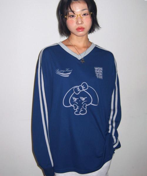 원더비지터(WONDERVISITOR)  PPINTO Jersey LS-T [Navy] - 사이즈 & 후기 | 무신사