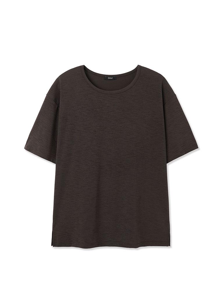 [DOJINOI] TEXTURE TEE BROWN