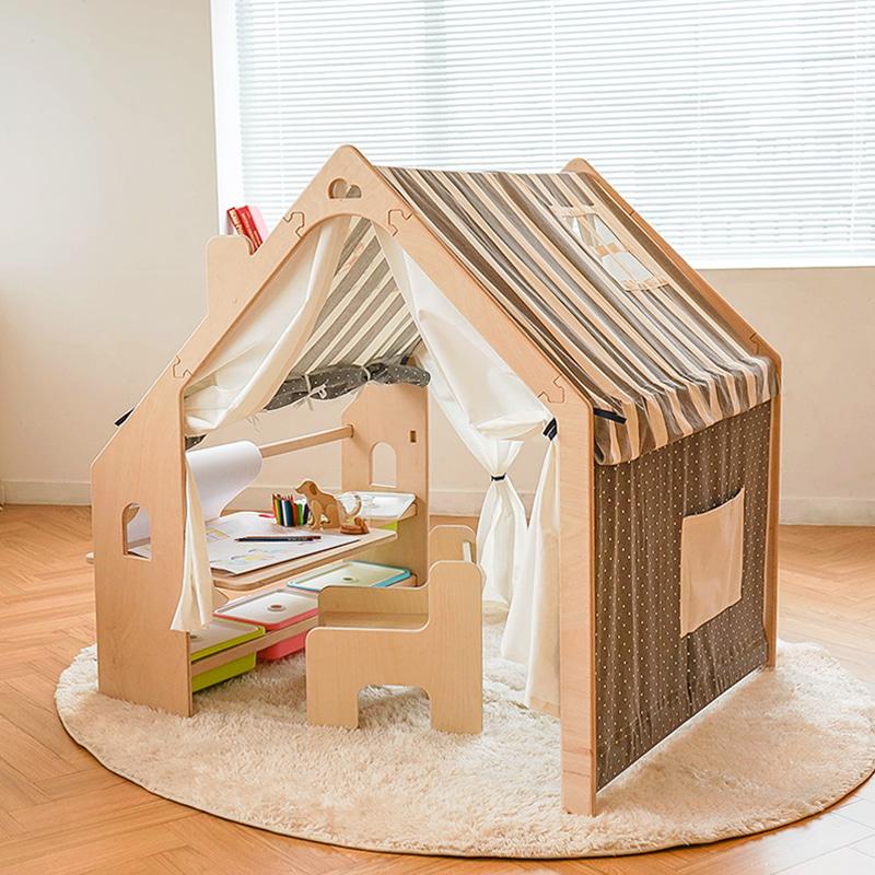 나스파 자작나무 유아 플레이하우스 롤스케치형 스트라이프