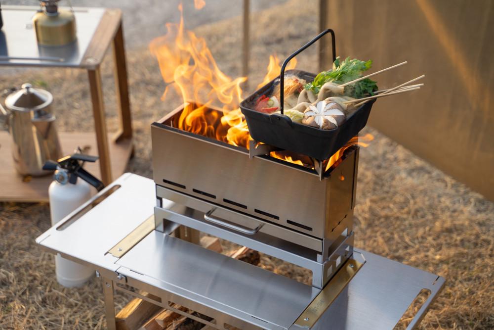 미니맥스 타닥 TADAK 화로대 캠핑 이중연소 미니 접이식 조립식 화롯대 그릴