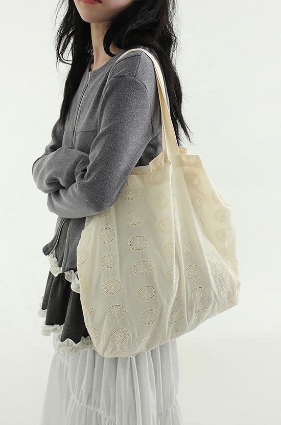 floral embroidery eco bag