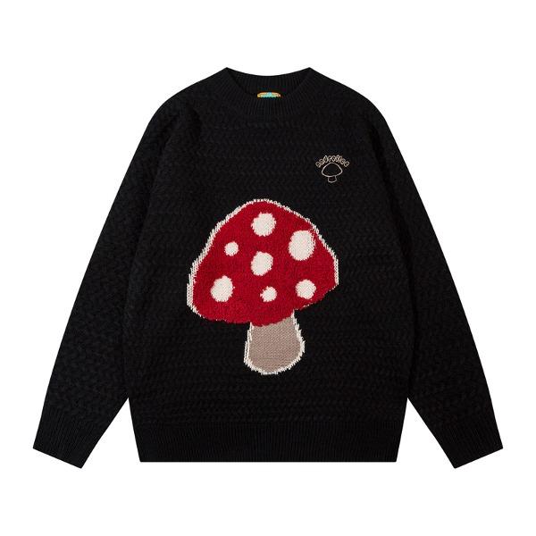 [당일발송/주문폭주] 가바바  여성 귀여운 레드 머시룸 긴팔 스웨터 G77676 (빅사이즈 S~XL)