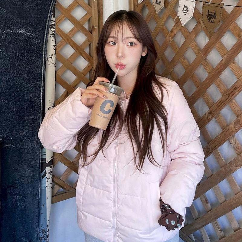 행텐 여성 라이트 웨이트 퀼팅 점퍼_라이트핑크