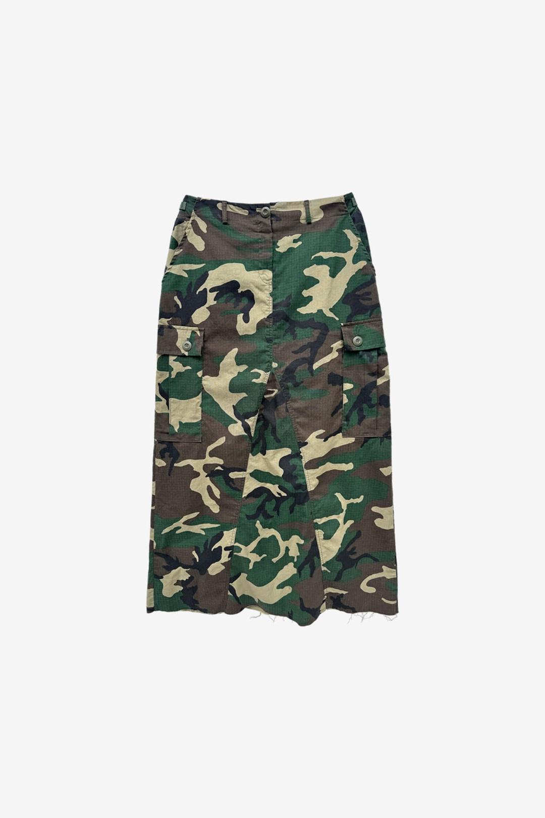 CAMO CARGO SKIRT