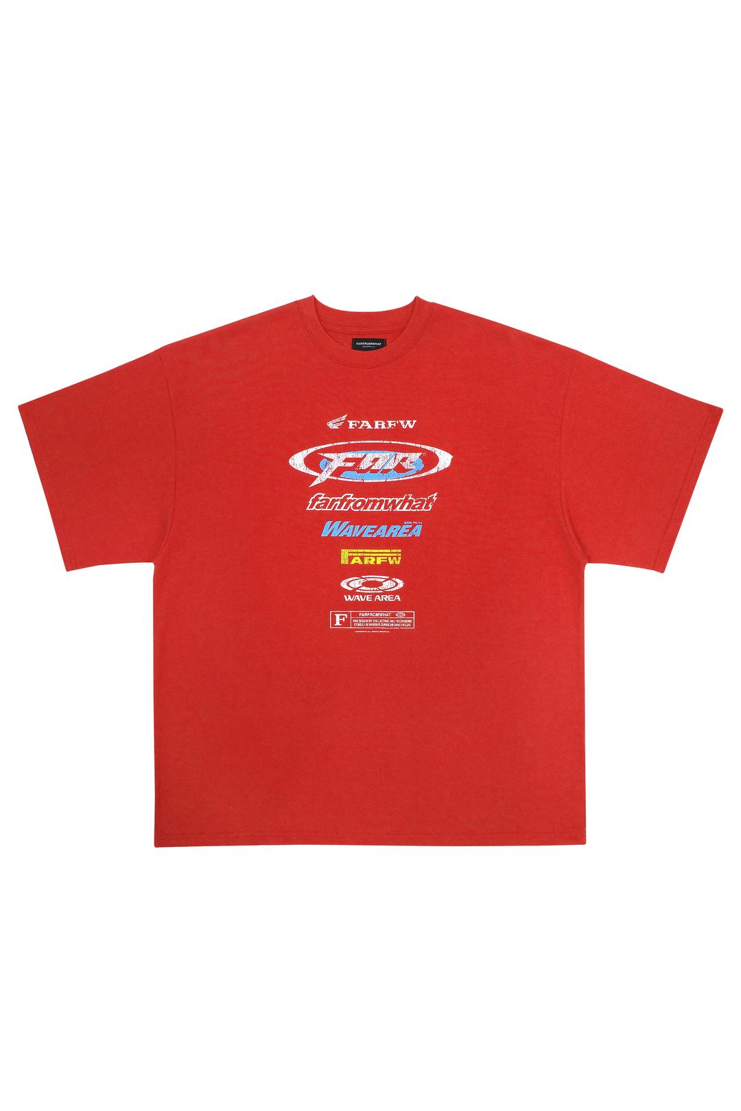 FAR MULTI LOGO T-SHIRTS_RED