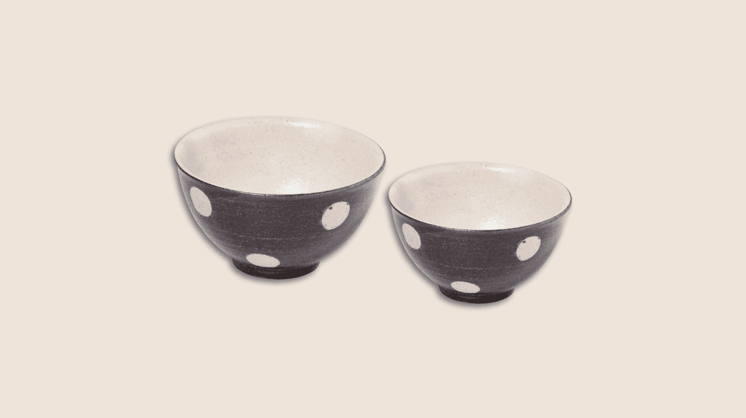 Antique Dot Bowl Black