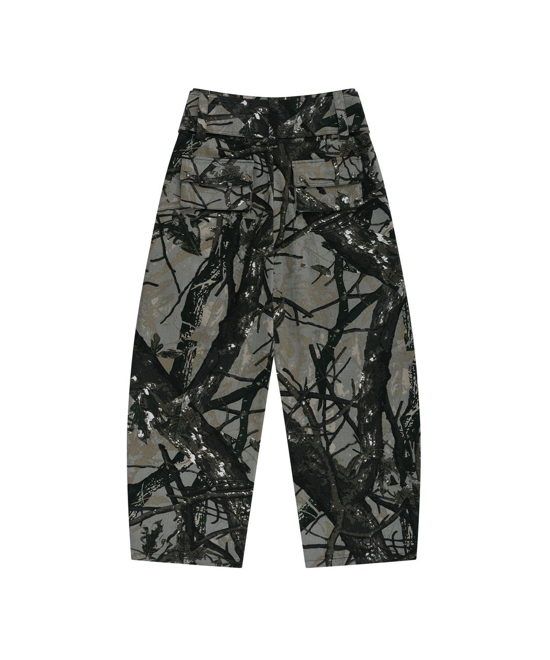 Belt Rivet Oval Pants Camo
