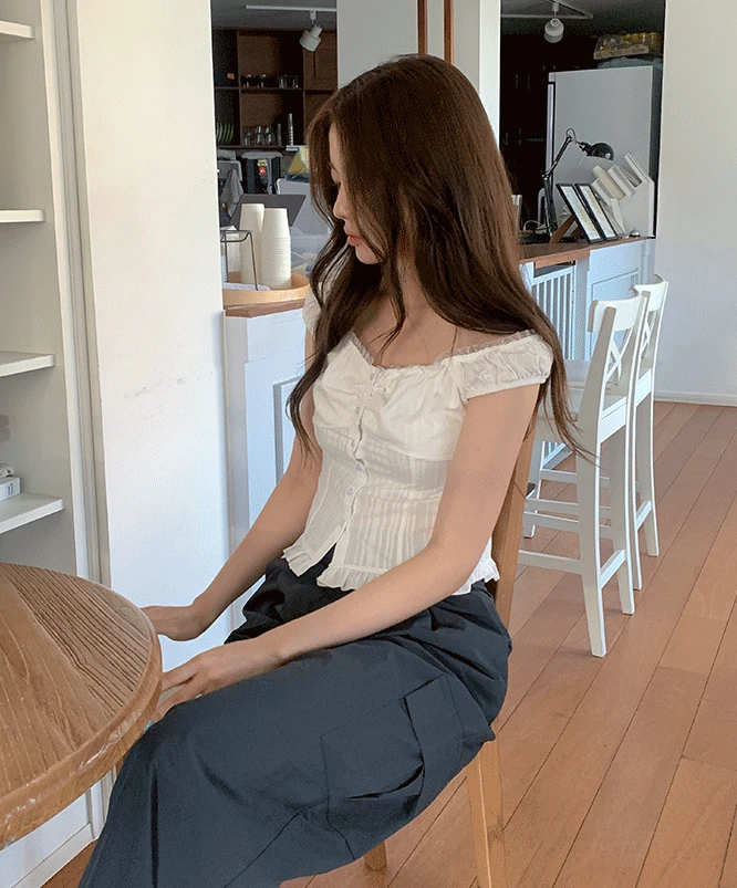 [여름신상⛱️] 지니스 나시 블라우스