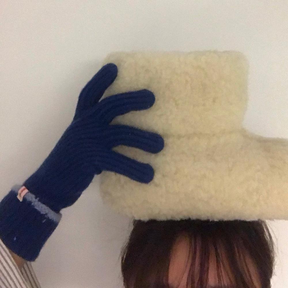 [플레인에떼](카멜 당일)아미먼트 amiment 산타글러브 니트 장갑(6color)