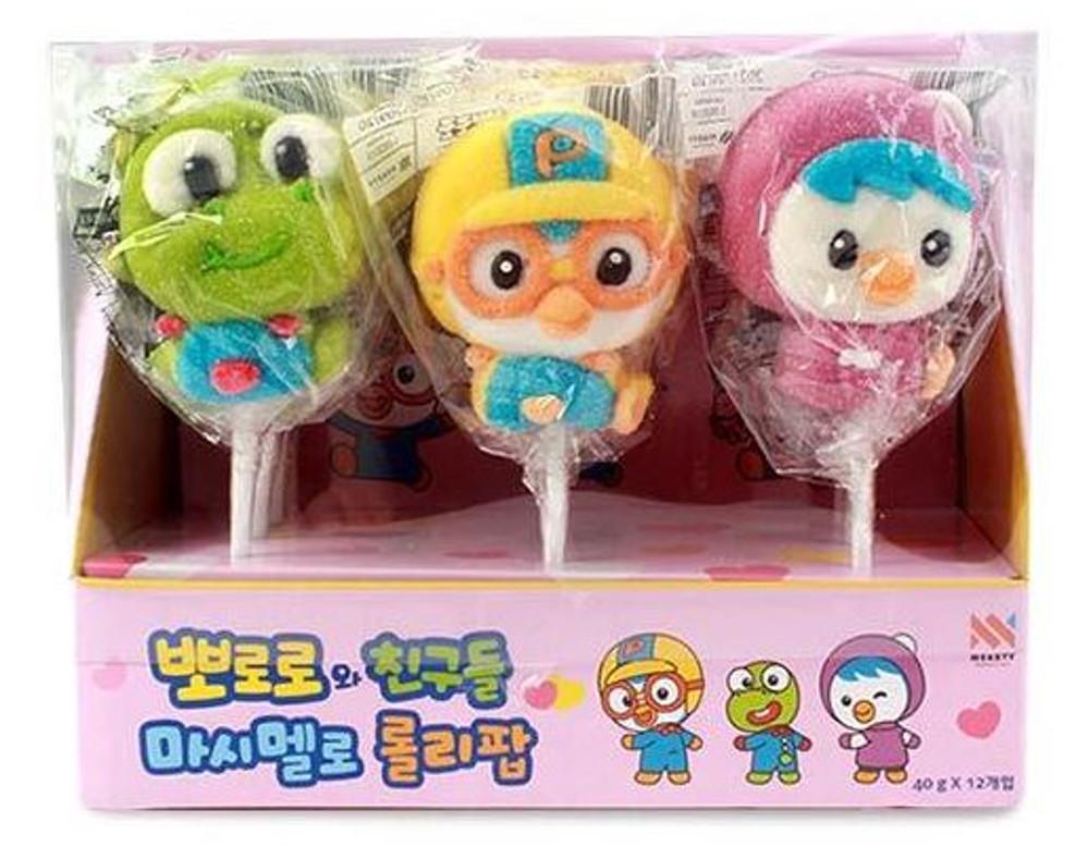 뽀로로와 친구들 마시멜로 롤리팝 40gx12개 1곽 [원산지:상세설명에 표시]