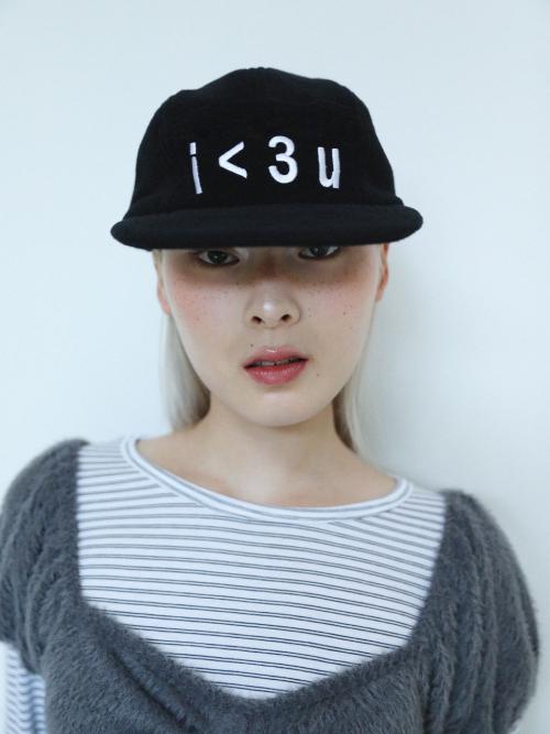 아이러브유 캠프캡(블랙)