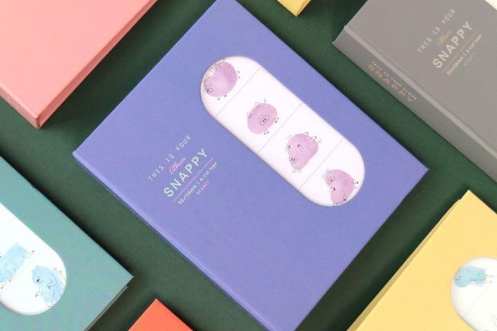 네컷 앨범 인생 사진 포켓식 네일 스티커 보관 커플 추억 포토 북 바인더 선물 스내피