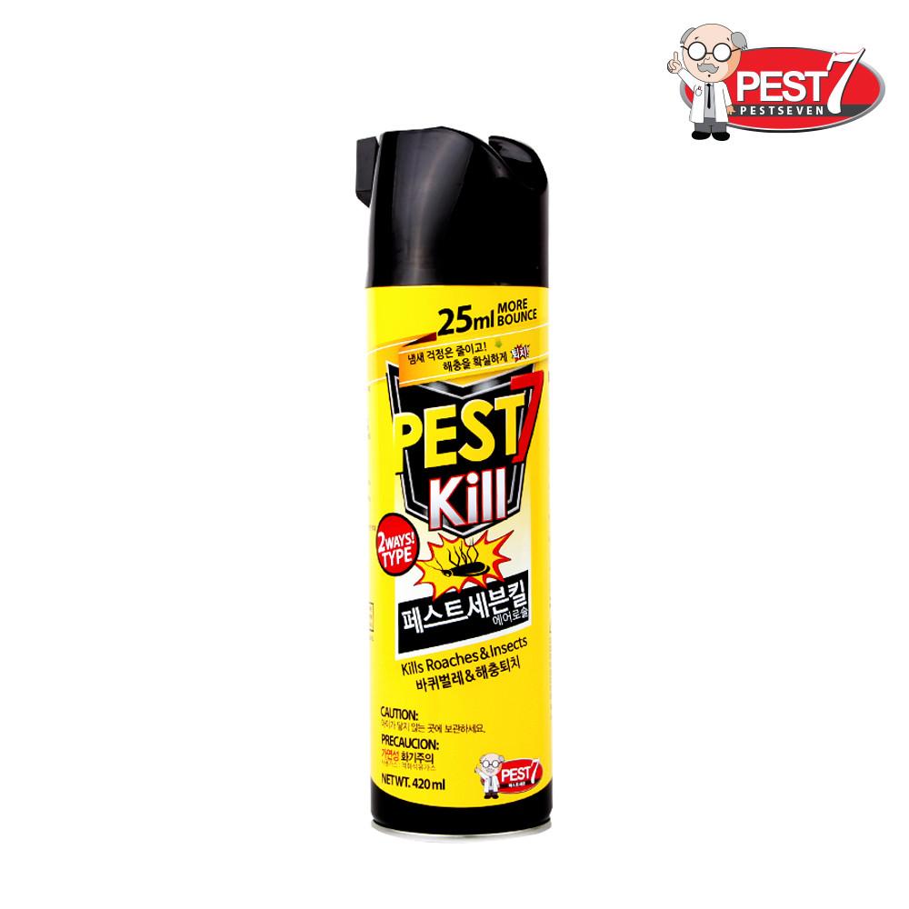 뿌리는 바퀴벌레 먼지다듬이 권연벌레 화랑곡나방 초파리 좀벌레 지네 트랩 살충제 퇴치 퇴치약 퇴치법 모기약 에어로졸 화상벌레 퇴치 모기 퇴치제 물렸을때 모기향 페스트세븐킬420ml