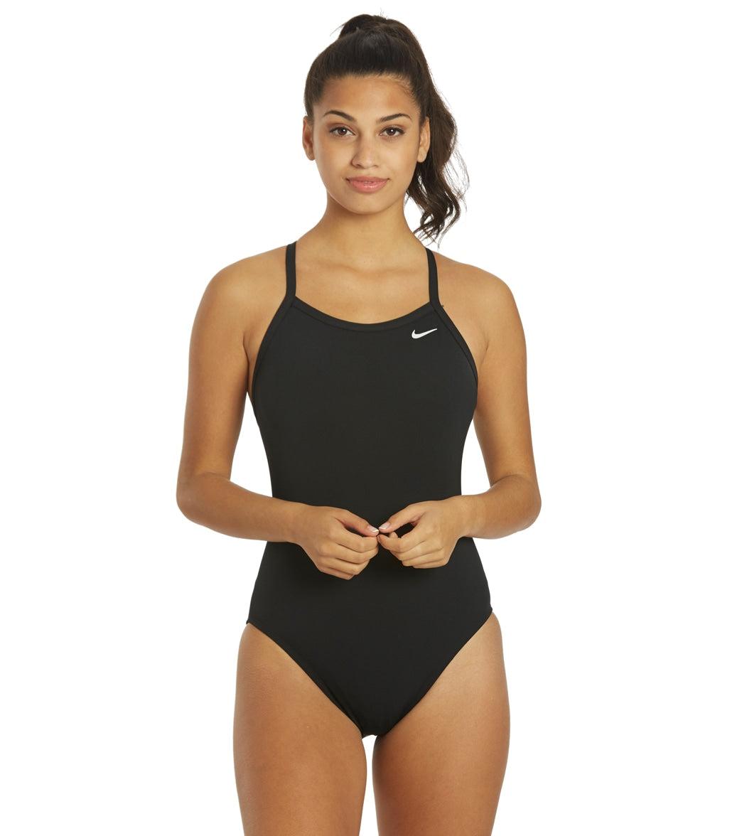 Nike Women's HydraStrong Solid Poly Racer Back One Piece Swimsuit - Default / Default