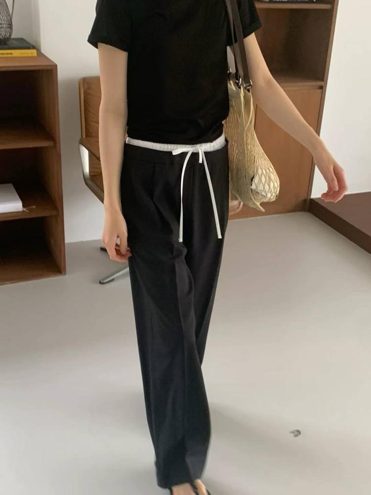 24SS selfservice 셀프서비스 더블 리본 스트링 와이드 팬츠