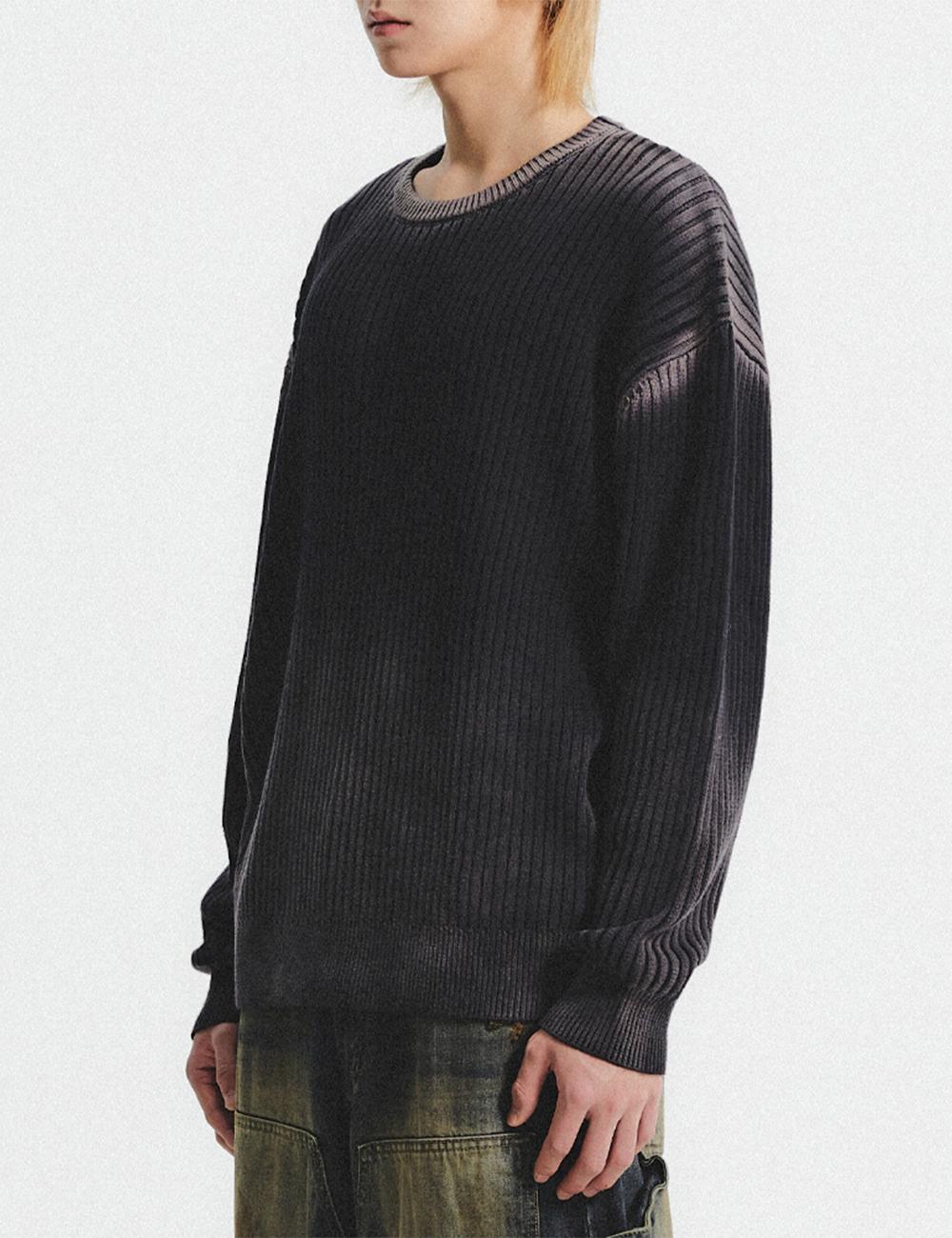 [DNSRxJUAN]빈티지 워시드 다잉 니트