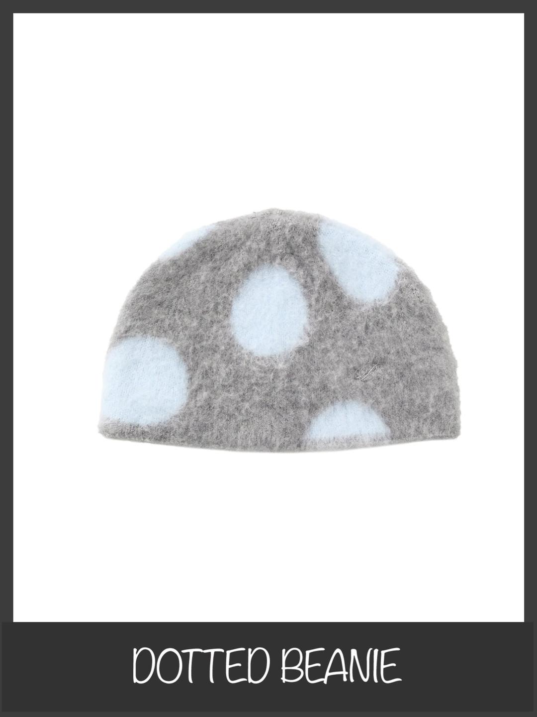 [12/24 예약출고] 선우x포에브_Fluffy Dotted Knit Beanie - 3 color