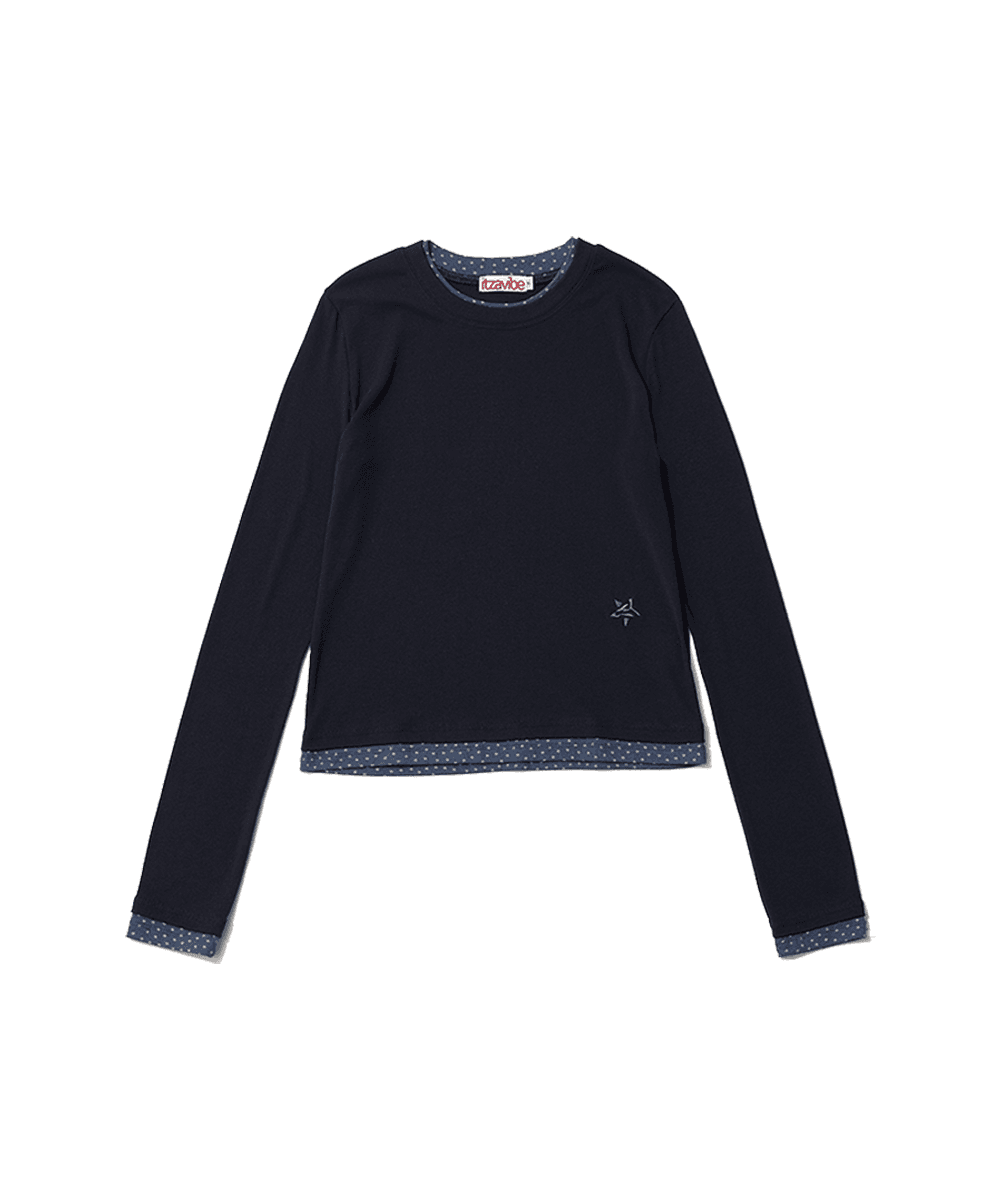 STAR LAYERED LONG SLEEVE - NAVY