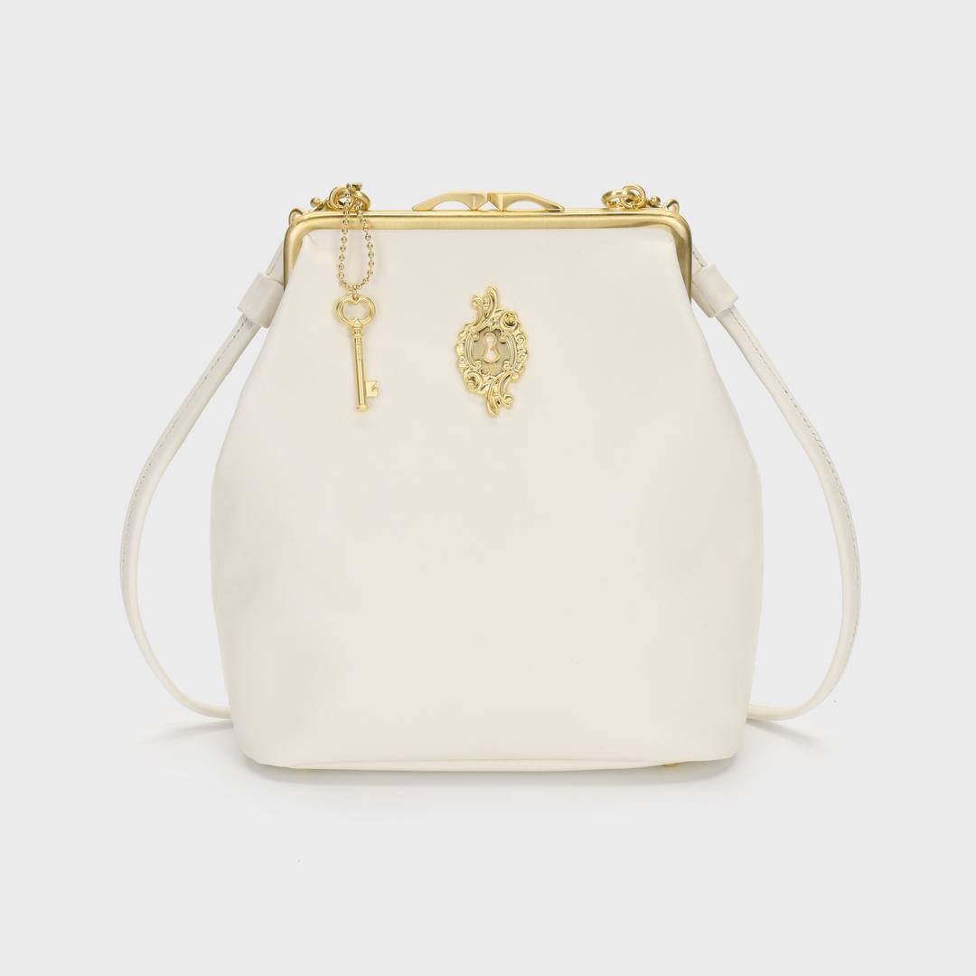 Bella frame bag ivory gold