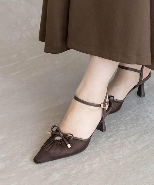 【SALE】シアーリボンパンプス