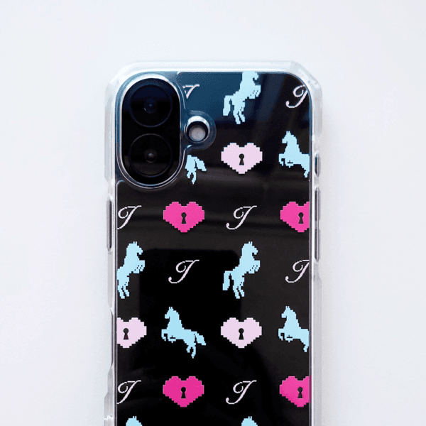 'i ♥︎ horse' Case (Pattern Pink)