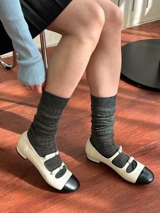 [단독] IS_231455 Two Strap Combi MaryJane (4colors)