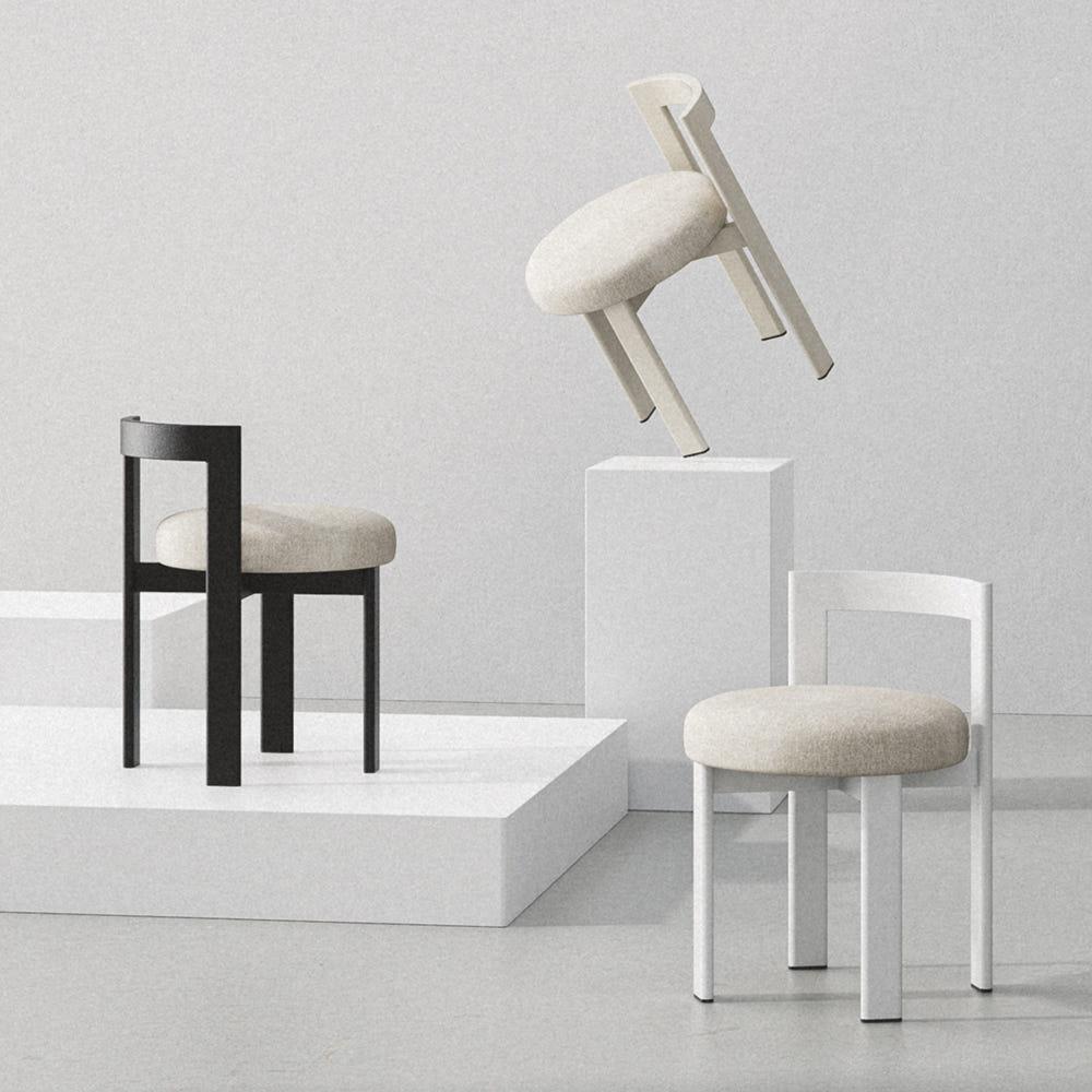 아크 스툴 인테리어 디자인 화장대 의자