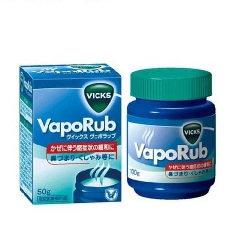 [지정 의약부외품]빅스 베이포럽 바포럽 기침 코막힘 콧물 바르는 감기 연고 코밤 Vicks 빅스 바포랍100g - 바디크림 | 쿠팡