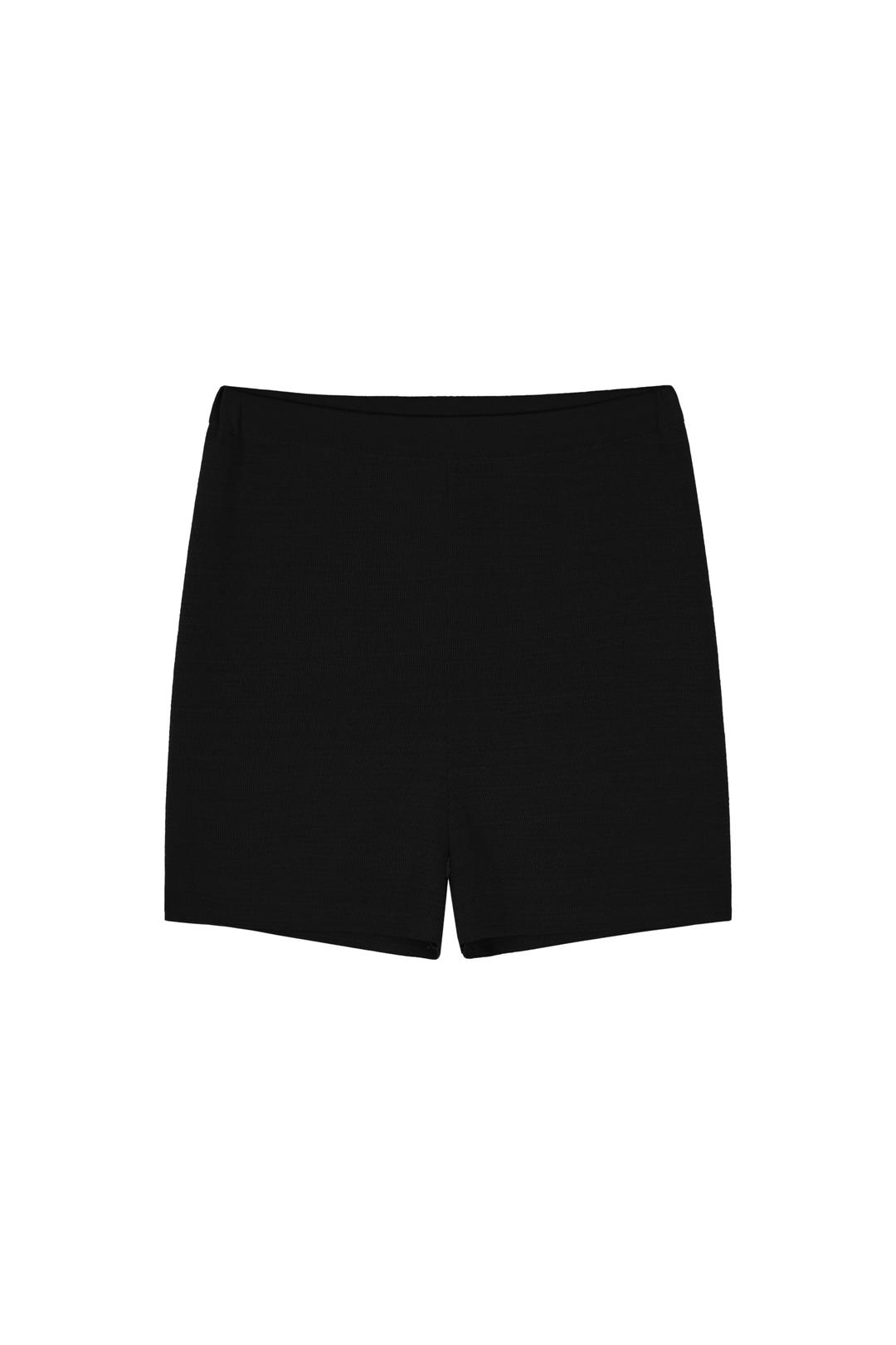 THIN KNIT SHORTS (BLACK)