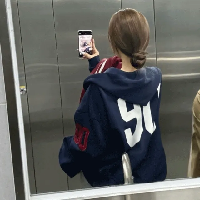[원조핏!/핏보장] 90 프린팅 빈티지 오버핏 후드집업