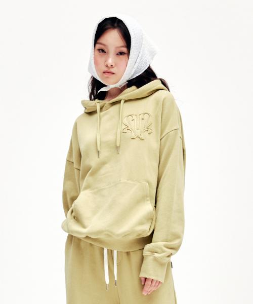 YOUHEE SYMBOL GRAPHIC HOODIE GREEN