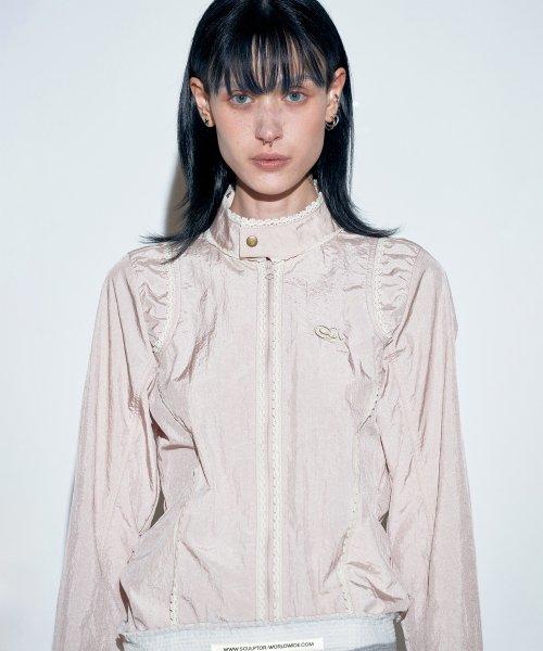 Lace Nylon Jacket Pink