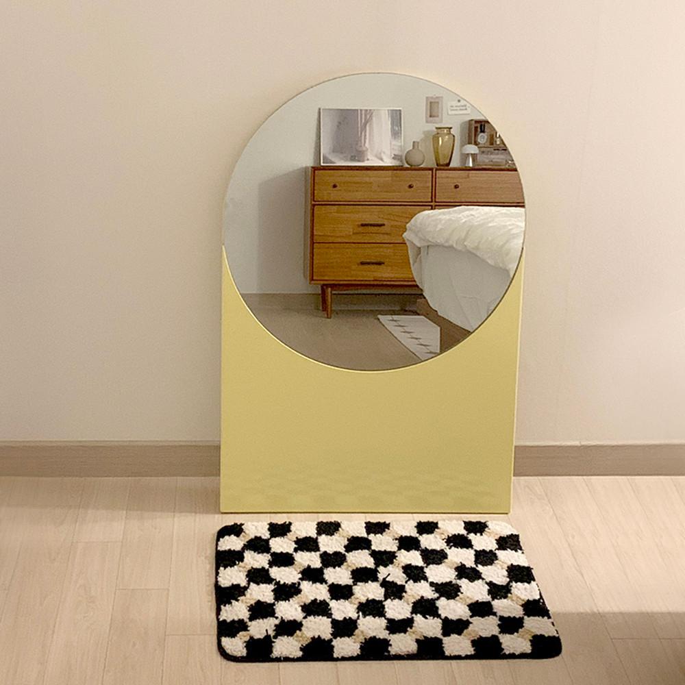 디자인 원형 스탠드 전신 카페 인테리어 원룸 거울