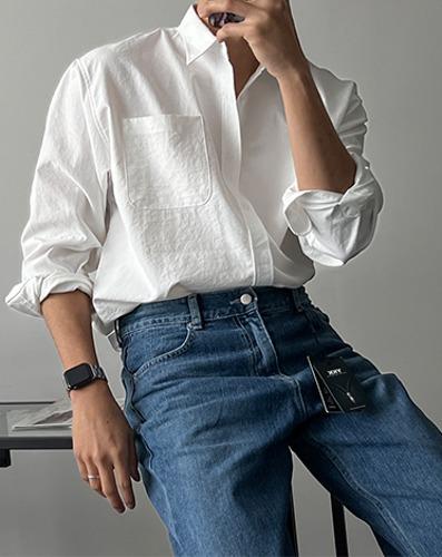 S/S 고밀도 세미 오버핏 셔츠 (5 COLOR)