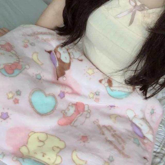 1+1할인행사!주문폭주! 산리오 극세사 겨울 여름 어깨 무릎담요 모음