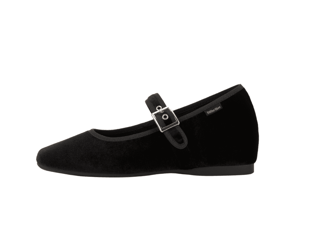[6/9 예약발송]DIFFER VELIN SQUARE MARYJANE 5CM / BLACK