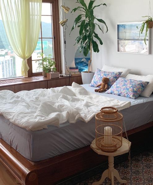 [저스트 심플] 60수워싱아사_누빔 여름이불 세트 (S,Q,K)(3colors)