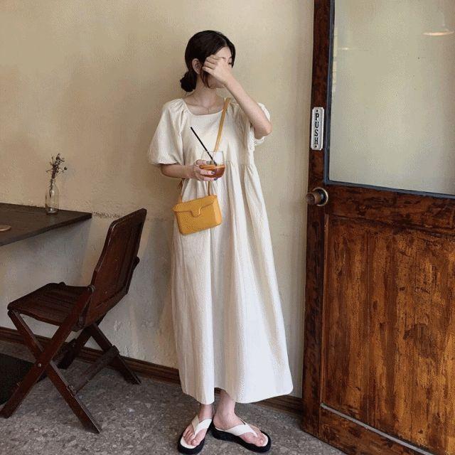 당일출고 [무배] 베이직 라운드넥 A라인 퍼프 소매 백 리본 롱원피스 (2C) 니트원피스 휴양지원피스 하객원피스 트위드원피스 여름원피스 가을원피스 뷔스티에원피스 나시원피스 셔츠원피스 겨울원피스 후드원피스 빅사이즈원피스 레이어드원피스 데님원피스 셀프웨딩드레스 트렌치원피스 피로연원피스 플리츠원피스 랩원피스 바캉스원피스 쉬폰원피스 코듀로이원피스