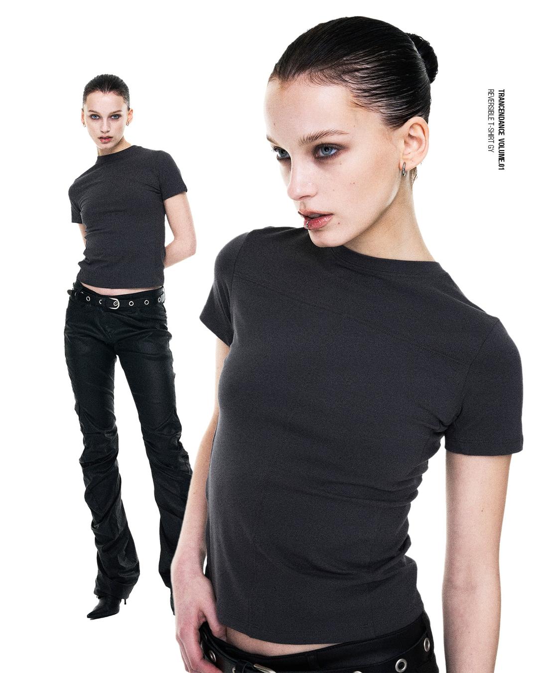 REVERSIBLE  T-SHIRT, GRAY