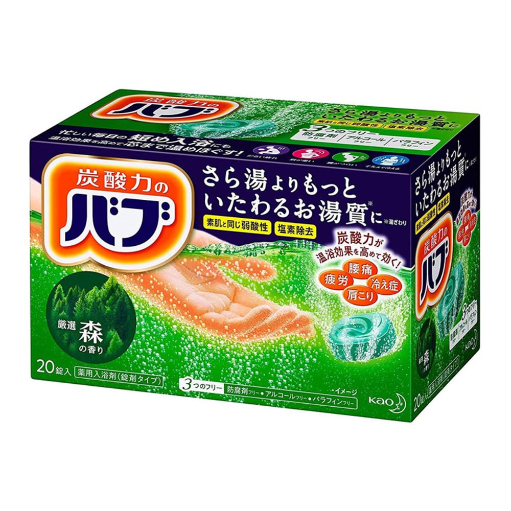 카오 바브 일본 탄산 타블렛 입욕제 숲향 20개입