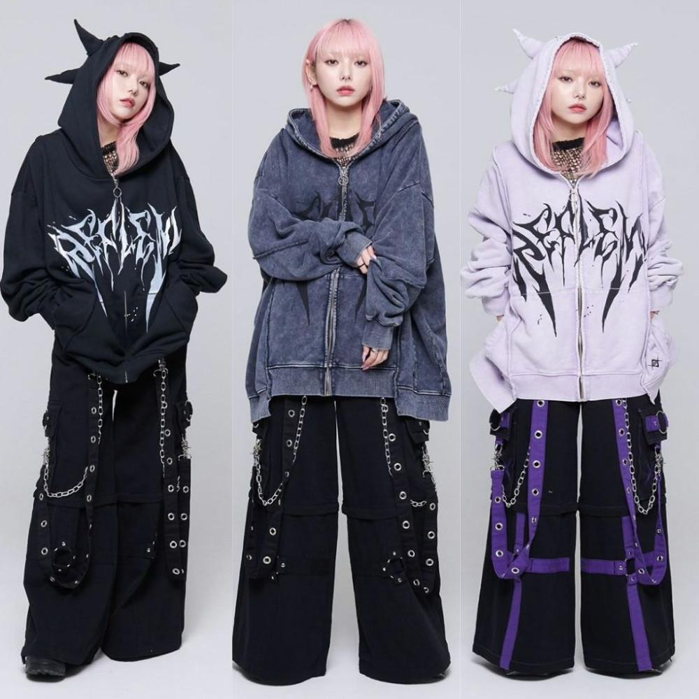 REFLEM 레플렘 투노 첨부 전환 피그먼트 ZIP 파커