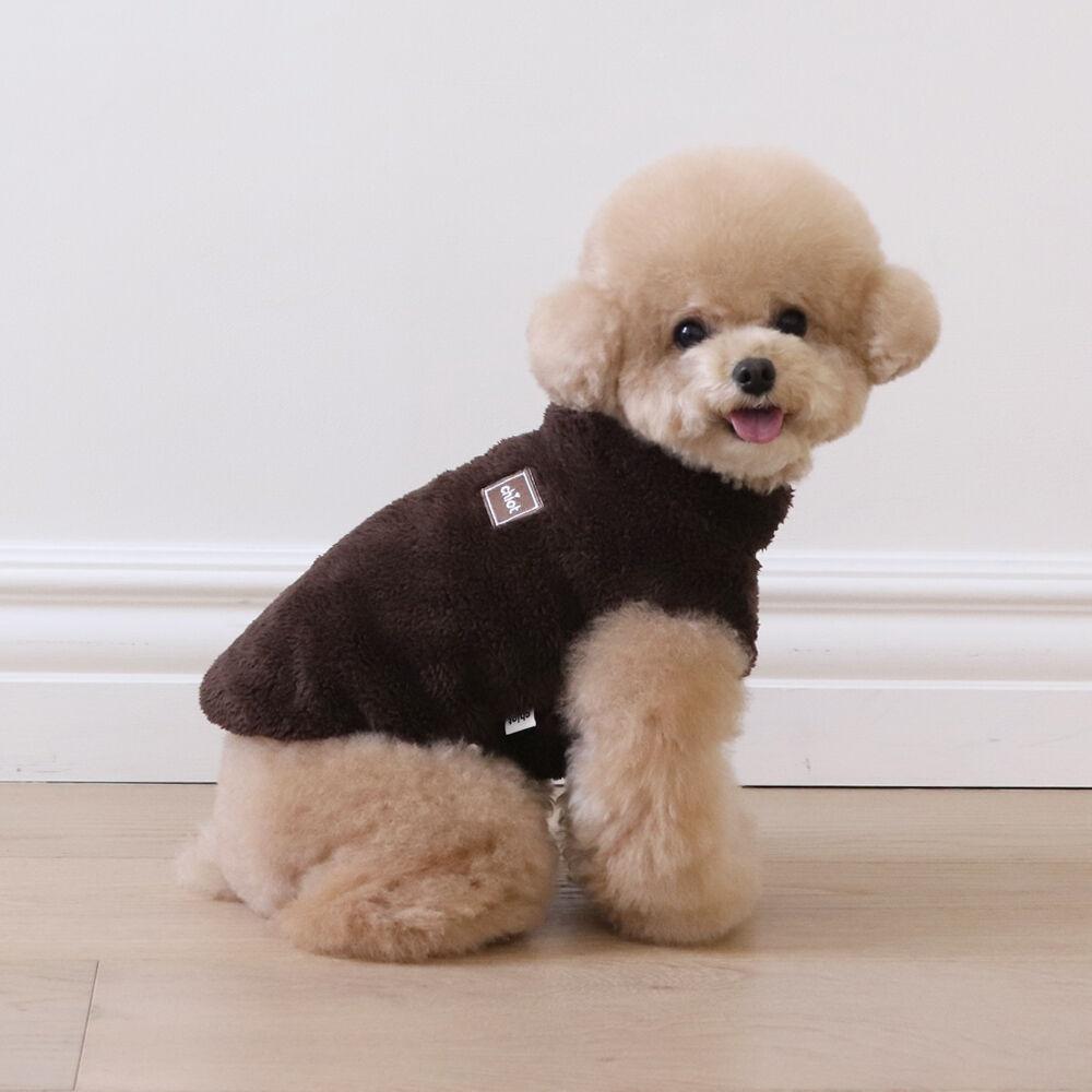 보아 후리스 하프 집업 베스트 (초코브라운)